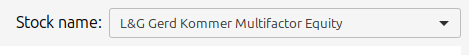 widget stock selection