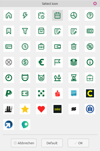 Custom account and navigator icons