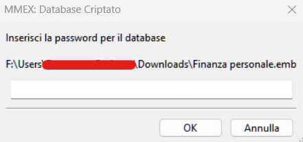 Apertura database su altro dispositivo